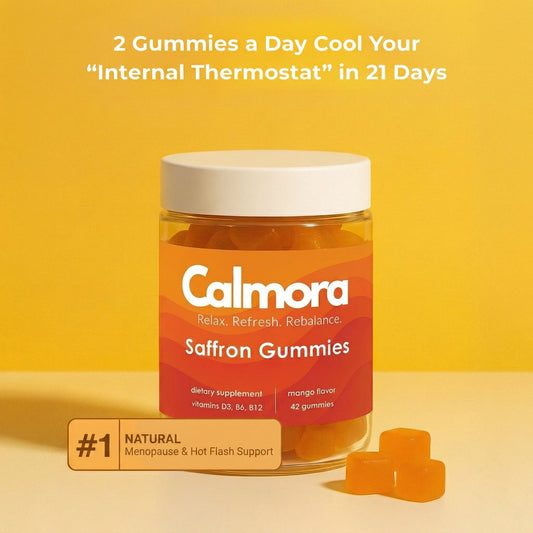 Saffron Gummies for Menopause: Energy & Confidence - Calmora By Kovy