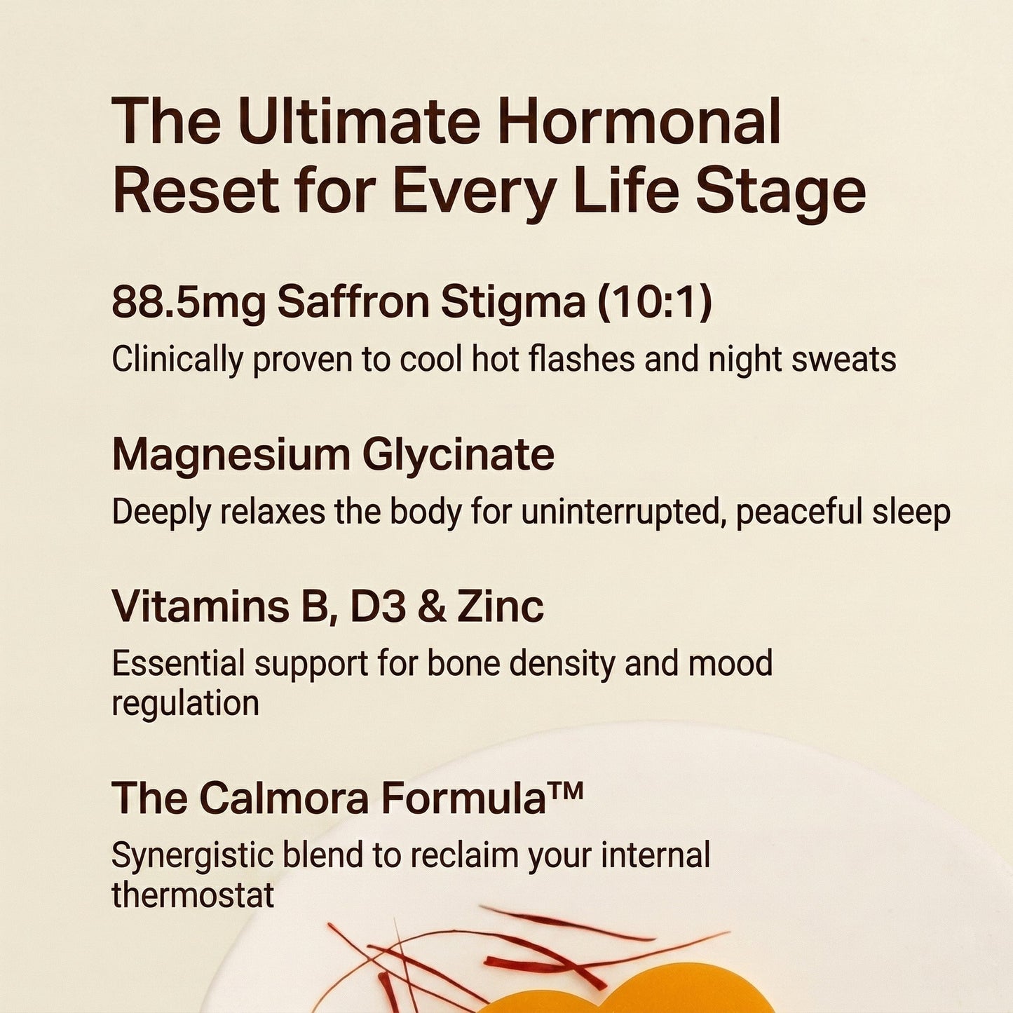 Saffron Gummies for Menopause: Energy & Confidence - Calmora By Kovy