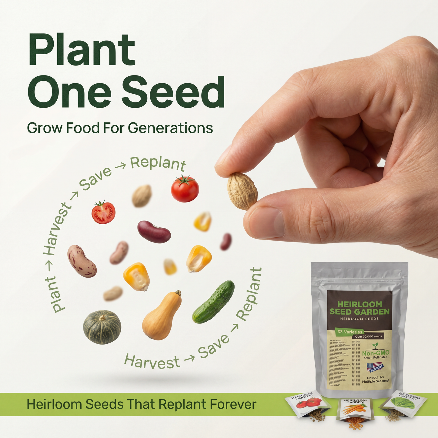 Kovy Heirloom Seed Vault Kit (35 Pack)