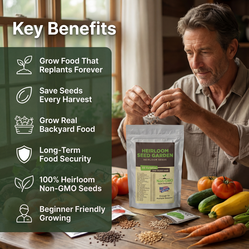 Kovy Heirloom Seed Vault Kit (35 Pack)