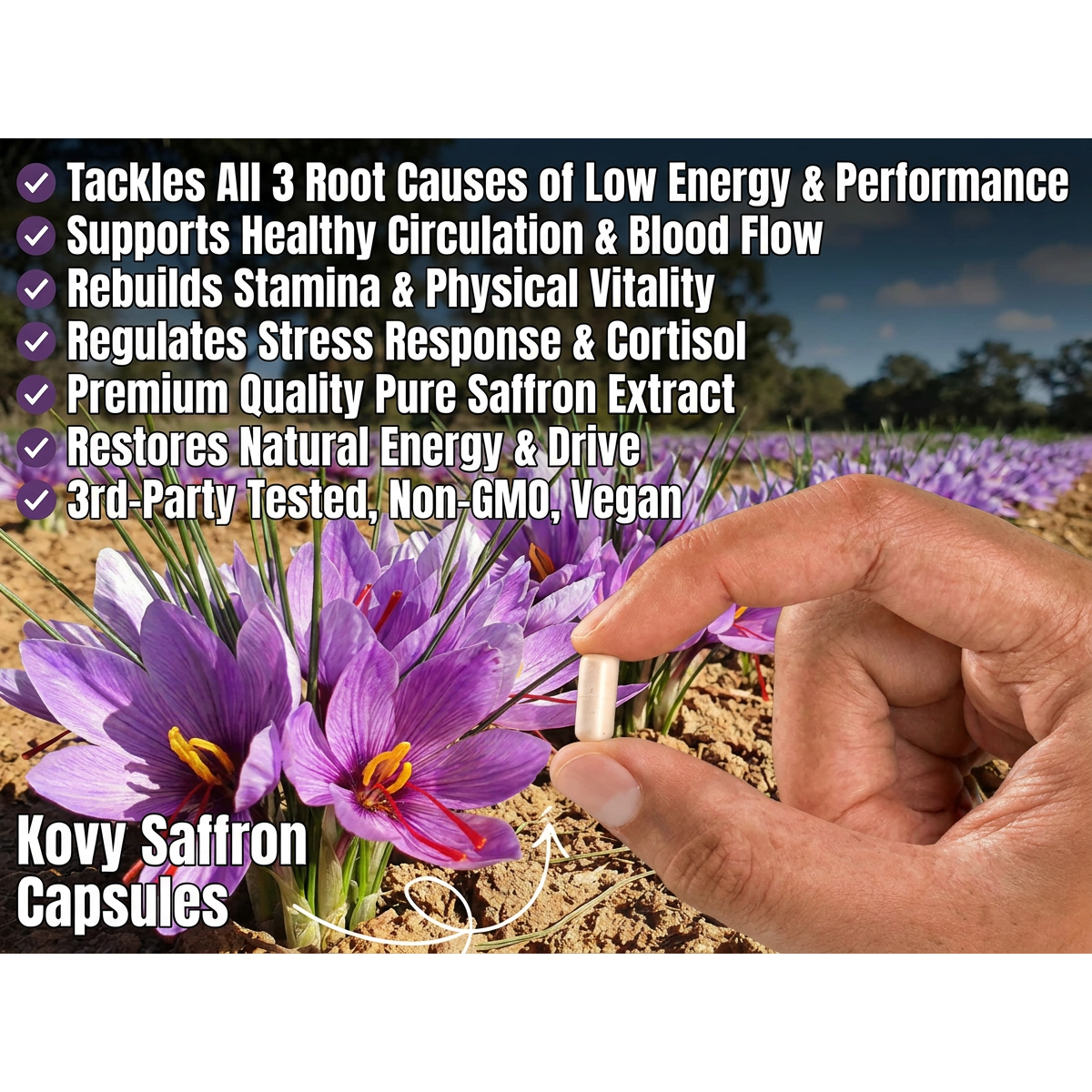 Kovy Saffron Capsules - Benefits